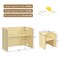 Birchwood Kids Table with Chairs Multi Functional Furniture Natural